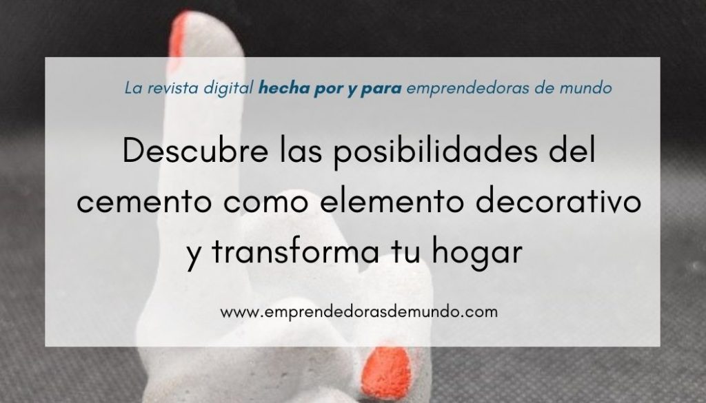 Descubre las posibilidades del cemento como elemento decorativo y transforma tu hogar
